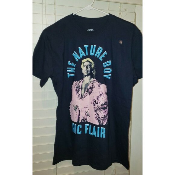 Men’s Wwe nwa wcw RIC FLAIR THE NATURE BOY T Shirt MEDIUM new w/o tags        B2 - Picture 2 of 11